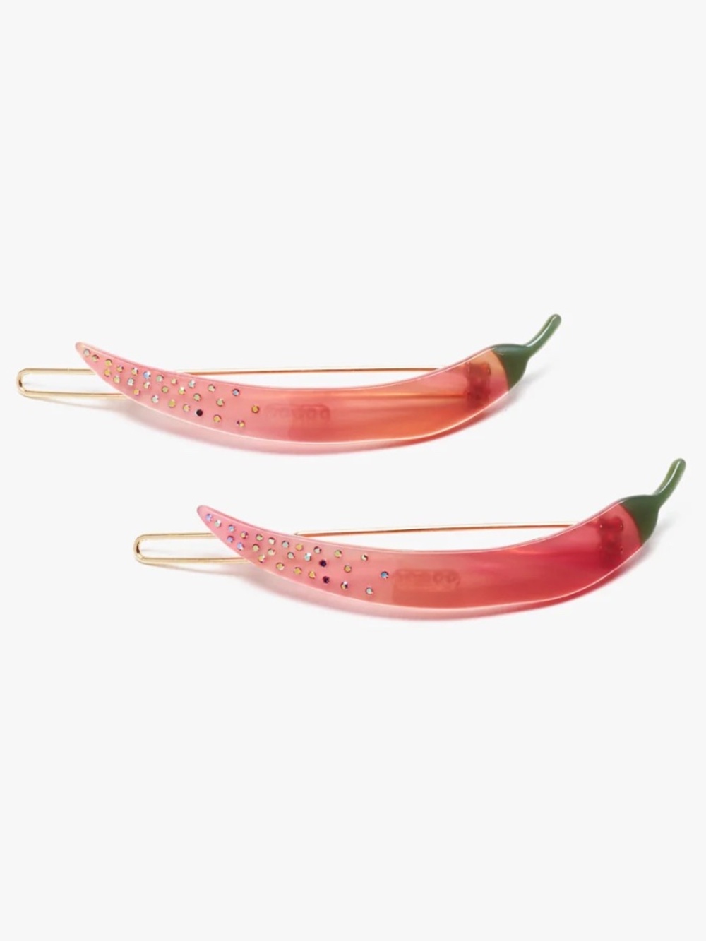 Winona Irene Thai Chili Pepper Barettes - Set of 2